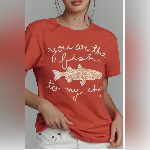 Anthropologie Tops - Anthropologie x LETLUV you are the fish to my chips T-Shirt